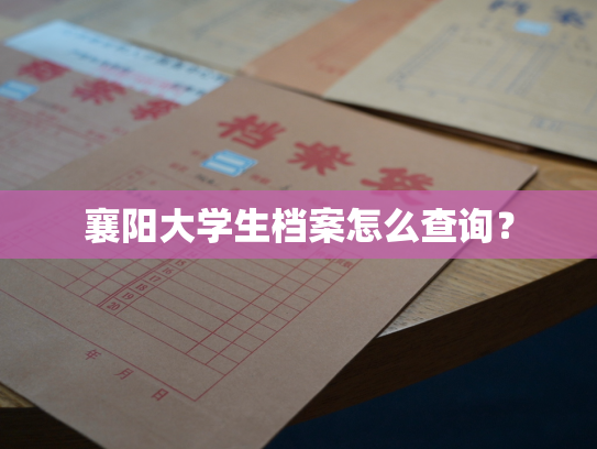 襄阳大学生档案怎么查询？