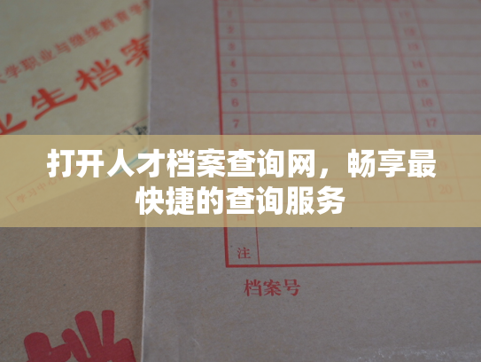打开人才档案查询网，畅享最快捷的查询服务