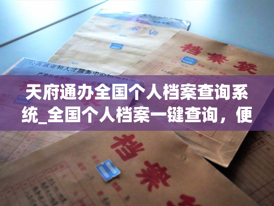 天府通办全国个人档案查询系统_全国个人档案一键查询，便捷精准的服务平台。