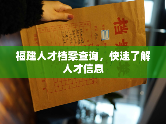 福建人才档案查询，快速了解人才信息