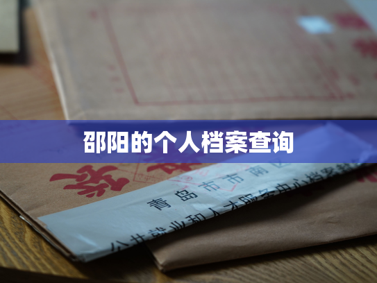 邵阳的个人档案查询
