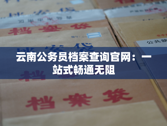 云南公务员档案查询官网：一站式畅通无阻