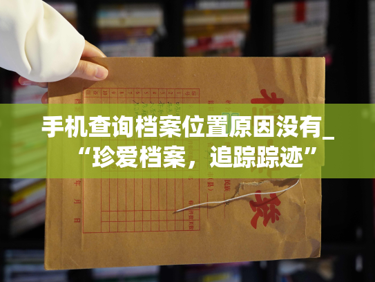 手机查询档案位置原因没有_“珍爱档案，追踪踪迹”