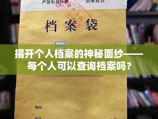 揭开个人档案的神秘面纱——每个人可以查询档案吗？