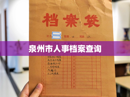 泉州市人事档案查询