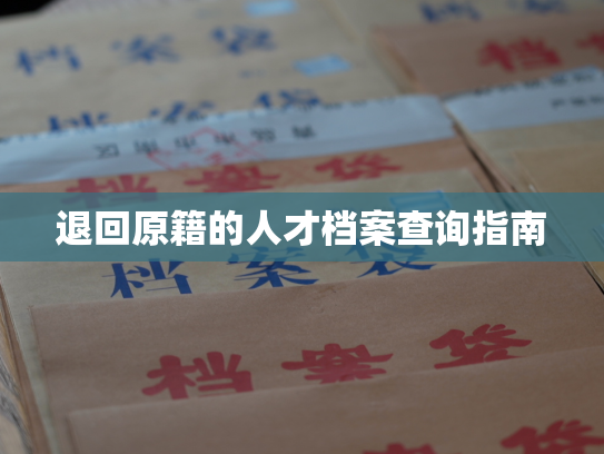 退回原籍的人才档案查询指南