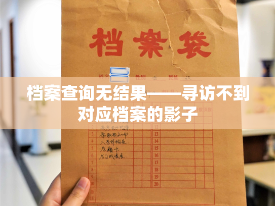 档案查询无结果——寻访不到对应档案的影子