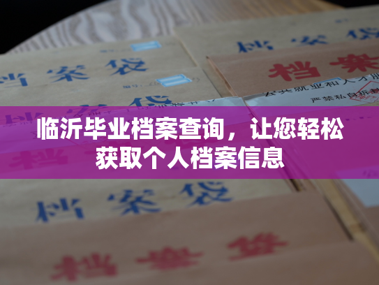 临沂毕业档案查询，让您轻松获取个人档案信息