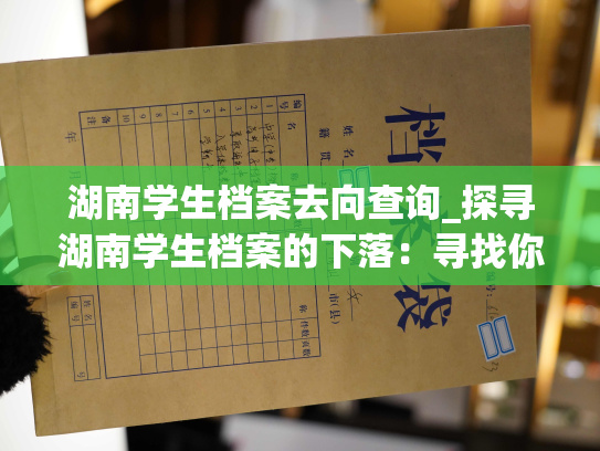 湖南学生档案去向查询_探寻湖南学生档案的下落：寻找你曾经学习和成长的历程。