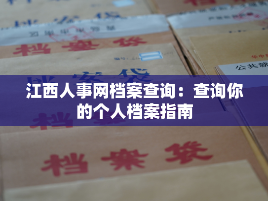 江西人事网档案查询：查询你的个人档案指南