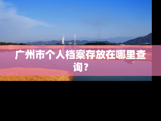 广州市个人档案存放在哪里查询？
