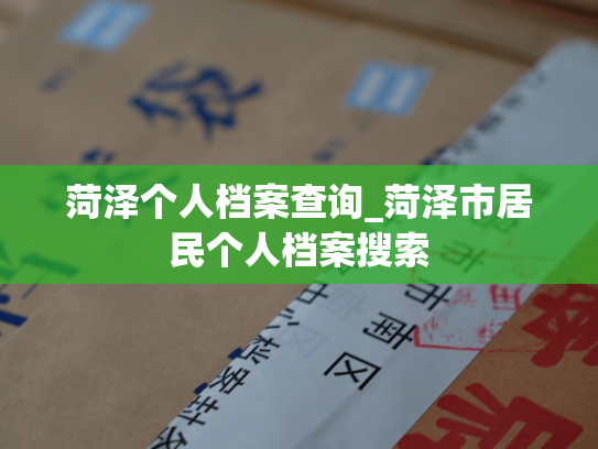 菏泽个人档案查询_菏泽市居民个人档案搜索