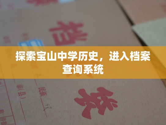 探索宝山中学历史，进入档案查询系统