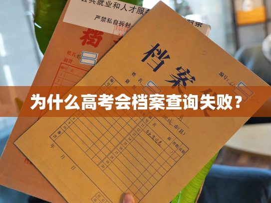 为什么高考会档案查询失败？