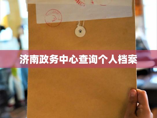 济南政务中心查询个人档案