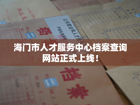 海门市人才服务中心档案查询网站正式上线！
