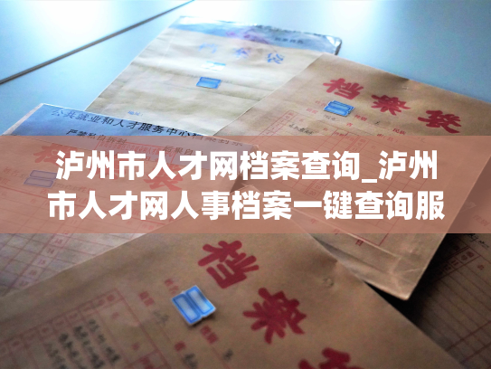 泸州市人才网档案查询_泸州市人才网人事档案一键查询服务