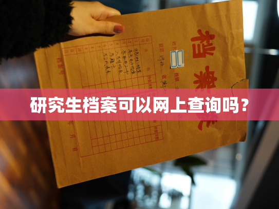 研究生档案可以网上查询吗？