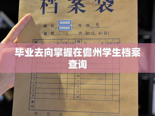 毕业去向掌握在儋州学生档案查询