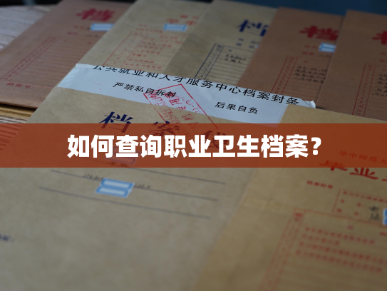 如何查询职业卫生档案？