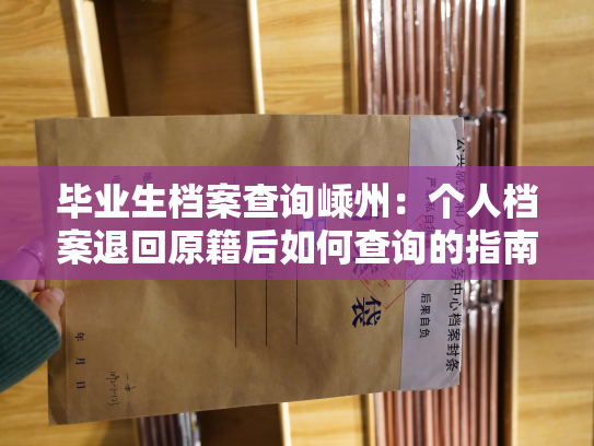 毕业生档案查询嵊州：个人档案退回原籍后如何查询的指南