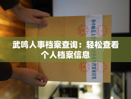 武鸣人事档案查询：轻松查看个人档案信息