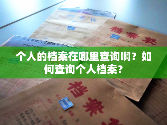 个人的档案在哪里查询啊？如何查询个人档案？