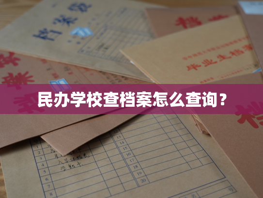 民办学校查档案怎么查询？