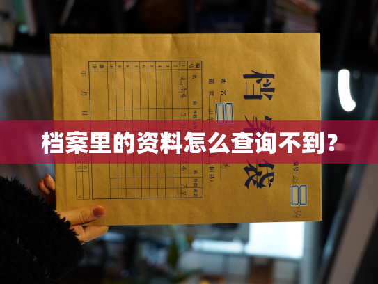 档案里的资料怎么查询不到？