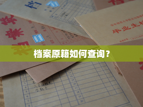 档案原籍如何查询？