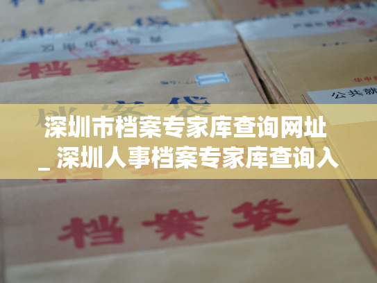 深圳市档案专家库查询网址 _ 深圳人事档案专家库查询入口: 轻松获取全方位专业服务