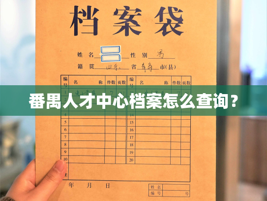 番禺人才中心档案怎么查询？