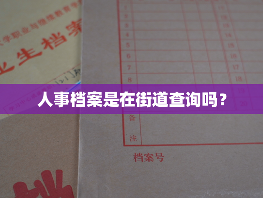 人事档案是在街道查询吗？