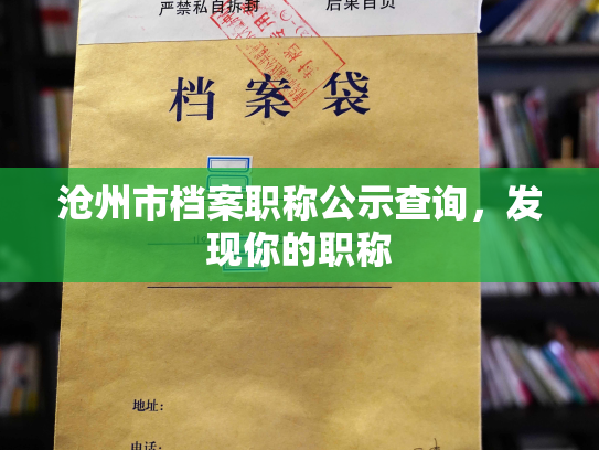 沧州市档案职称公示查询，发现你的职称