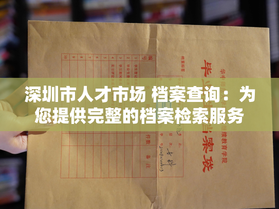 深圳市人才市场 档案查询：为您提供完整的档案检索服务