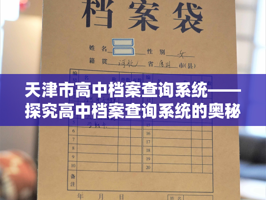 天津市高中档案查询系统——探究高中档案查询系统的奥秘