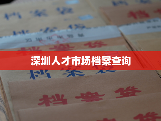 深圳人才市场档案查询