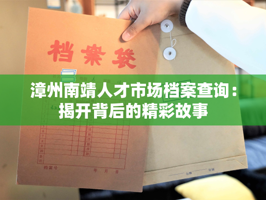 漳州南靖人才市场档案查询：揭开背后的精彩故事