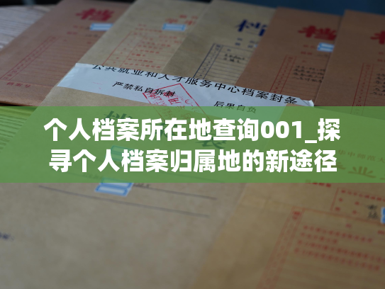个人档案所在地查询001_探寻个人档案归属地的新途径