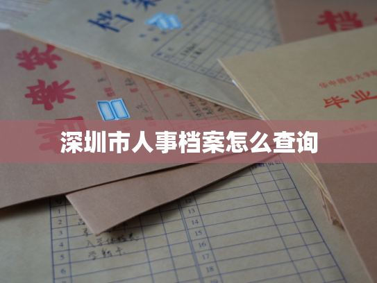 深圳市人事档案怎么查询