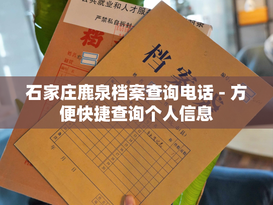 石家庄鹿泉档案查询电话 - 方便快捷查询个人信息