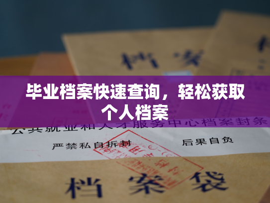 毕业档案快速查询，轻松获取个人档案