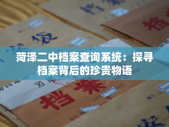 菏泽二中档案查询系统：探寻档案背后的珍贵物语