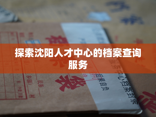 探索沈阳人才中心的档案查询服务