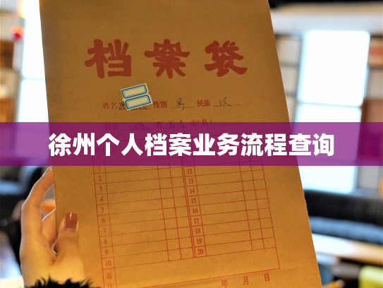 徐州个人档案业务流程查询