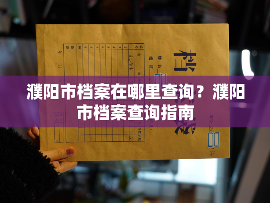 濮阳市档案在哪里查询？濮阳市档案查询指南
