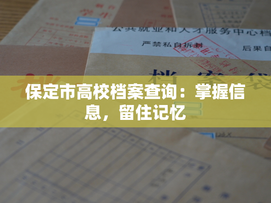 保定市高校档案查询：掌握信息，留住记忆