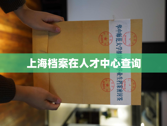 上海档案在人才中心查询