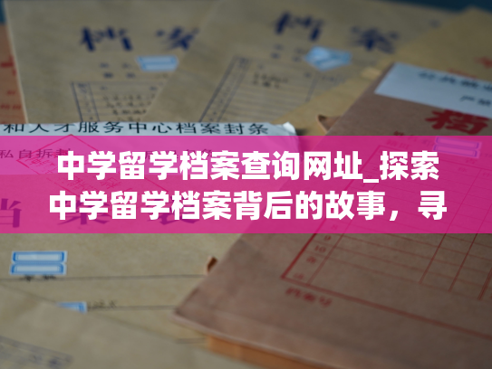 中学留学档案查询网址_探索中学留学档案背后的故事，寻找实现未来愿景的关键！
