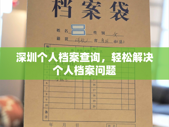 深圳个人档案查询，轻松解决个人档案问题